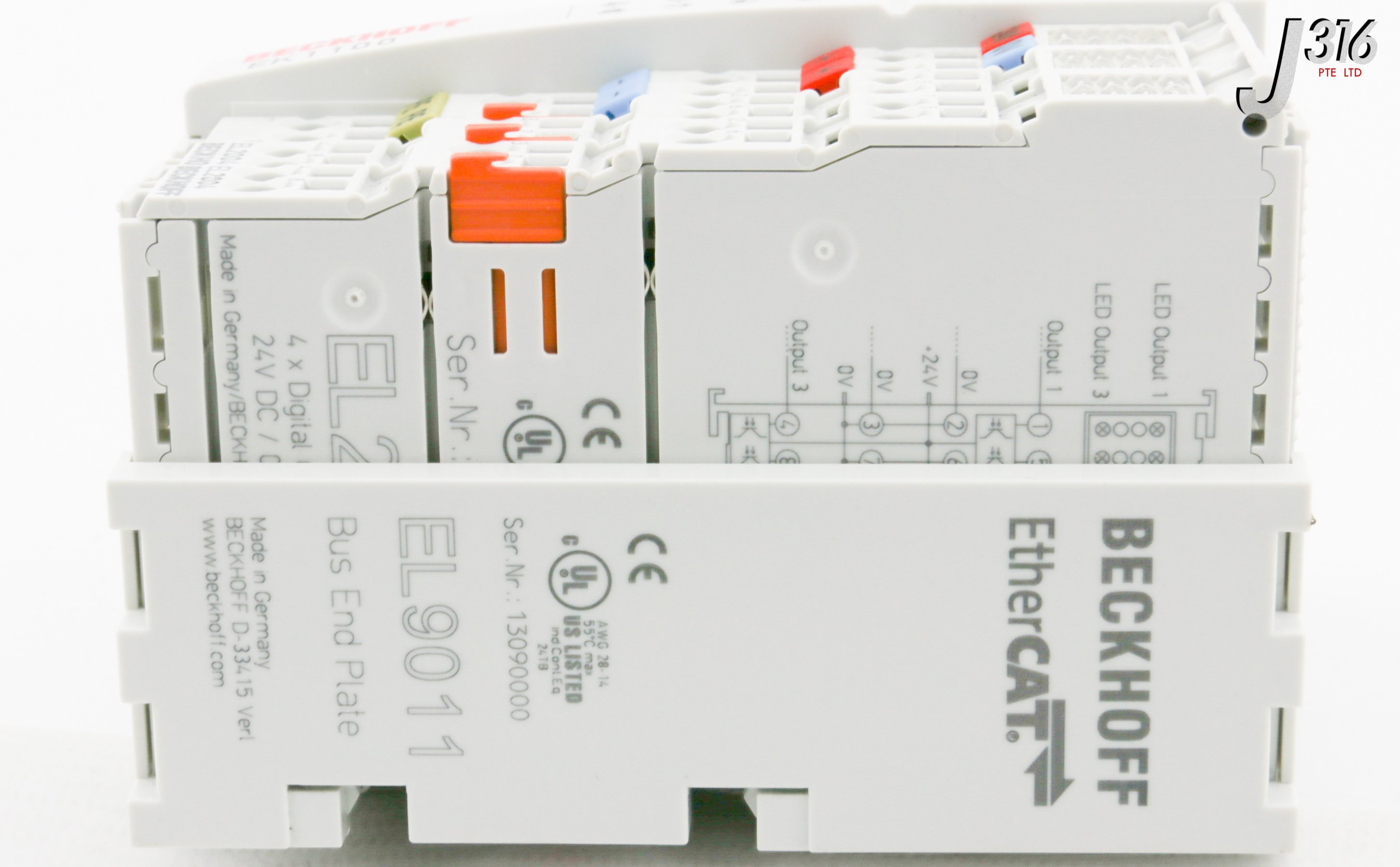 31081 BECKHOFF ETHERCAT TERMINALS MOTION CONTROLS, EL2004, EL9011...